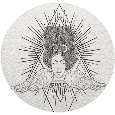Celestial Twin Life Mentorship - Psychoshamanic Shamanic Woman Logo - Description